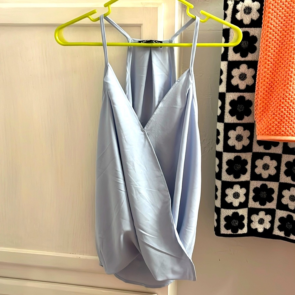 SHEIN Light Blue Blouse, Size Medium